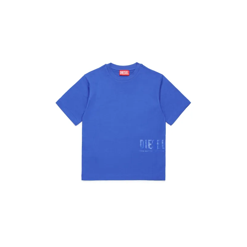 BLUE TSHIRT SHORT SLEEVE DSL LOGO / J02283-K812
