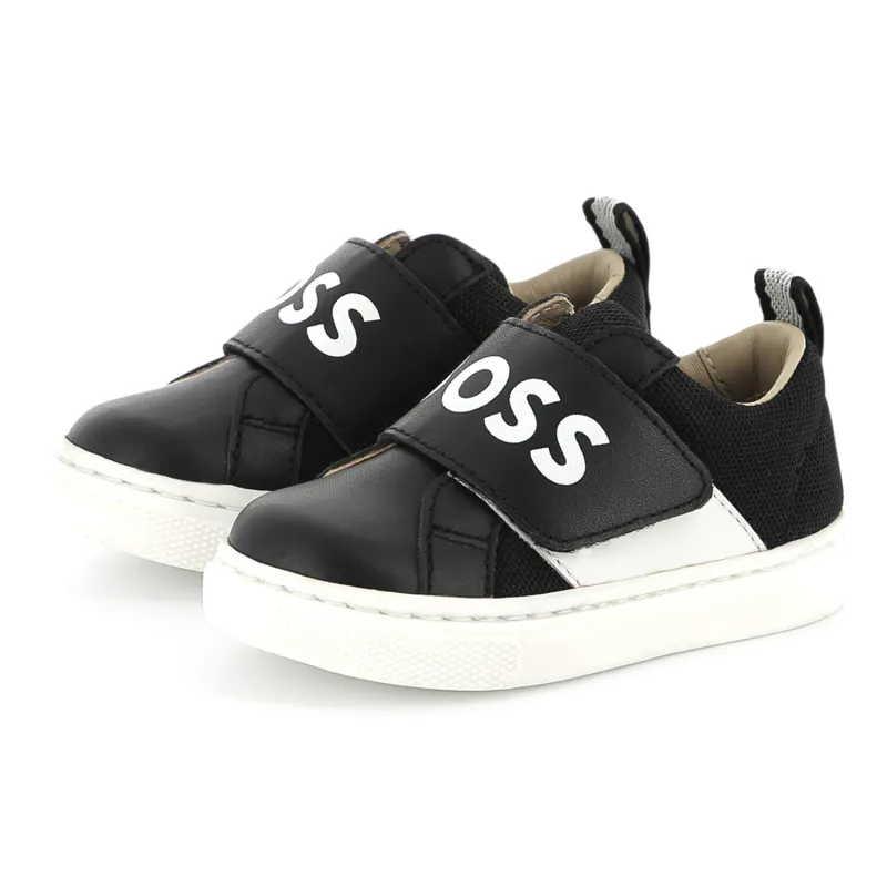 BLACK SNEAKERS WHITE LOGO / J52161-09B