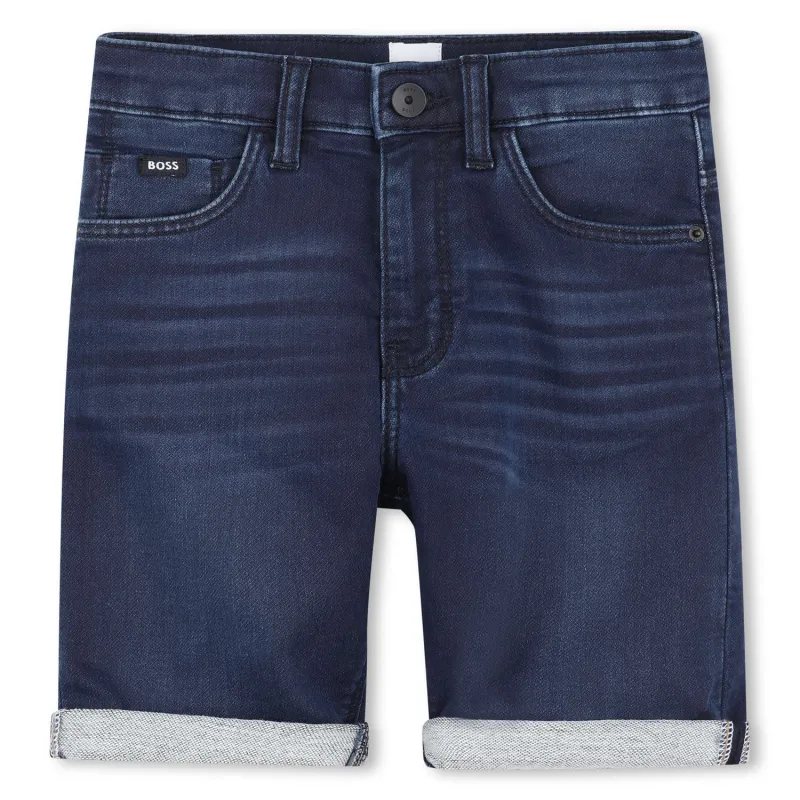 DARK BLUE DENIM SHORT REGULAR FIT / J51995-Z07