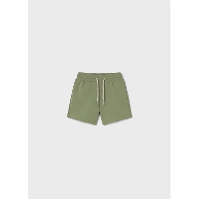 SAGE GREEN FLEECE SHORTS BASIC / 621-075