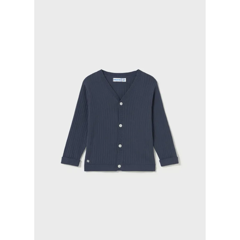 MIDNIGHT NAVY KNIT CARDIGAN DRESSY / 1305-049