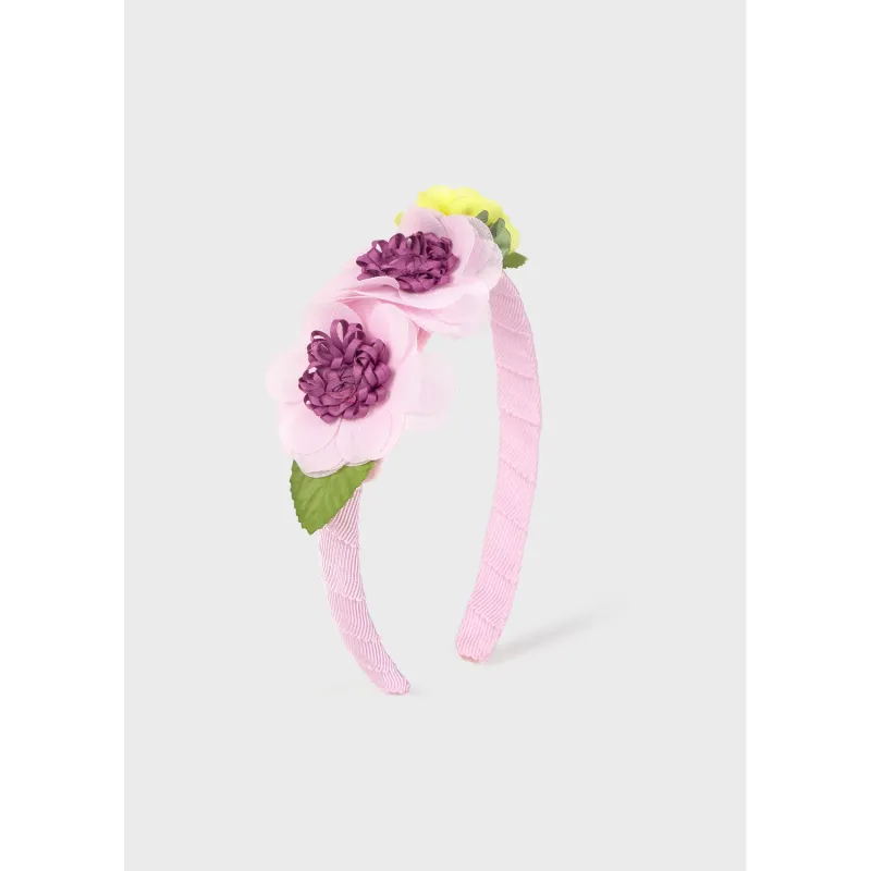 MAUVE FLOWER HEADBAND / 10-888-022