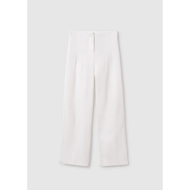 OFF WHITE LONG PANT STRETCH / 6532-086