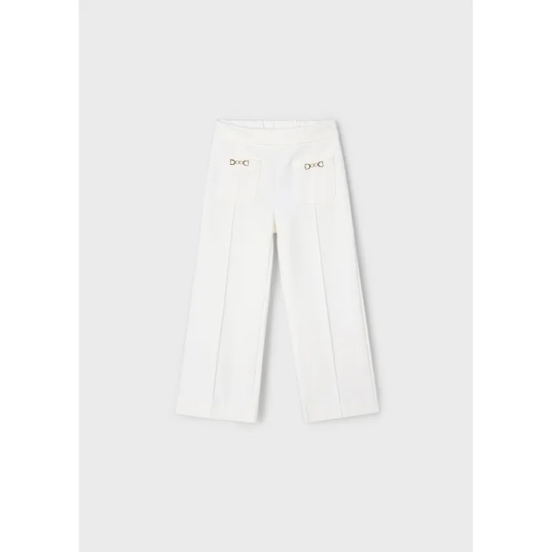 OFF WHITE LONG PANT CHAIN POCKET TRIM / 3552-040