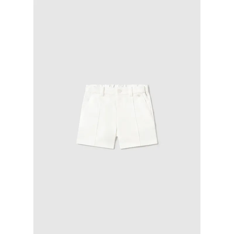 CREAM BERMUDA SHORTS DRESSY / 1240-091