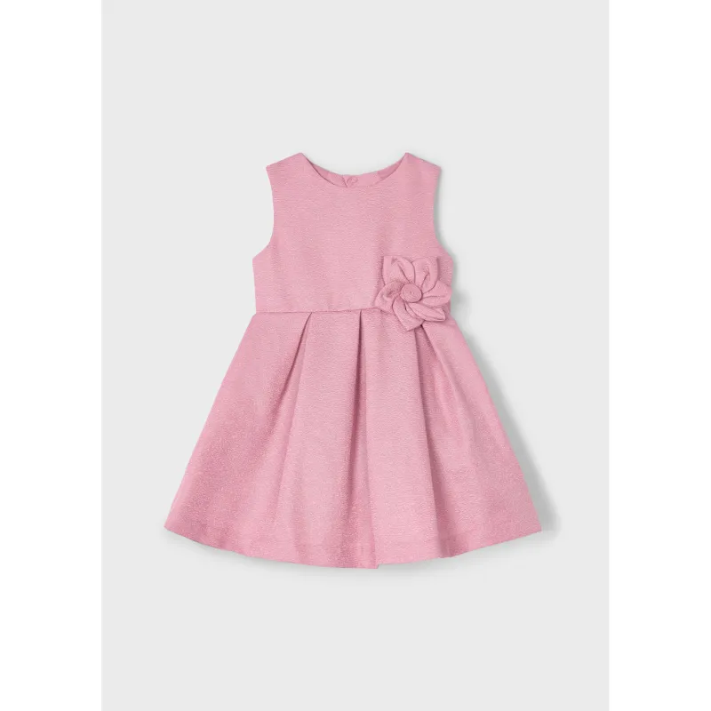 ROSE DRESS CUTOUT BACK PLEATED / 3919-054