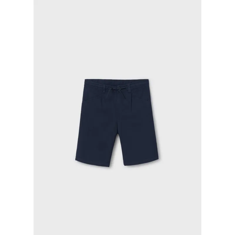 NAVY BERMUDA CHINO RELAXED FIT / 6205-076