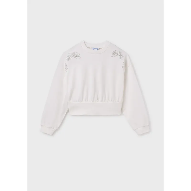 OFF WHITE PULLOVER EMBROIDERED PATTERN / 6401-055
