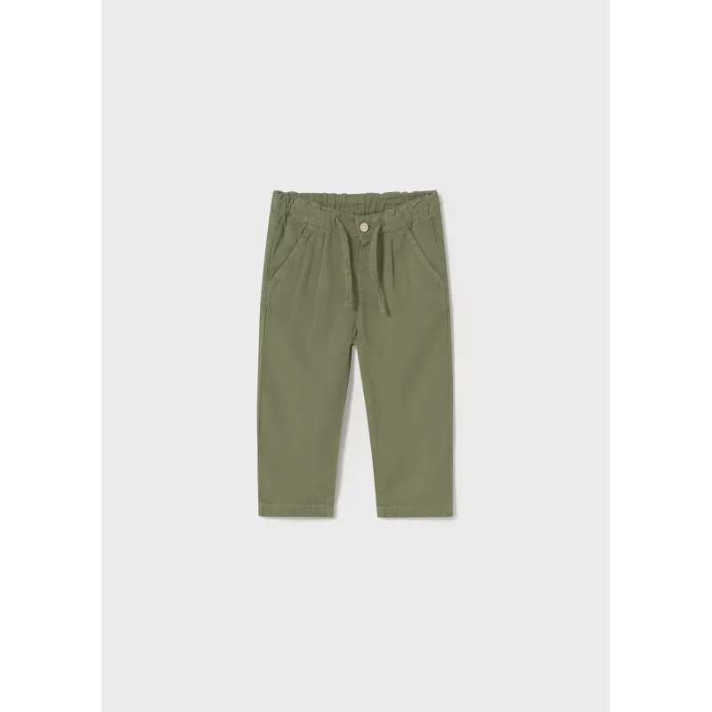 SAGE GREEN LINEN PANT CHINO RELAXED FIT / 1580-079