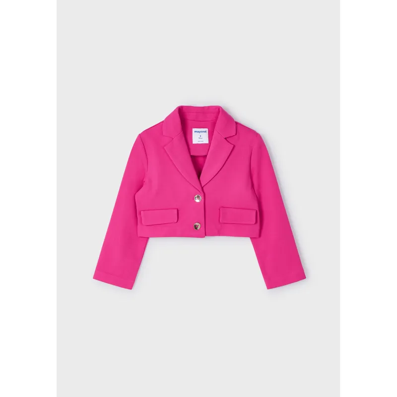 MAGENTA RED JACKET 2 BUTTON IMITATION POCKETS / 3405-072