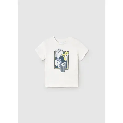 WHITE TSHIRT MCL PRINT SHORT SLEEVE / 106-028