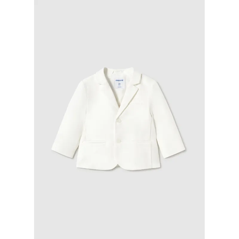 CREAM DRESS JACKET 2BUTTONS / 1470-054