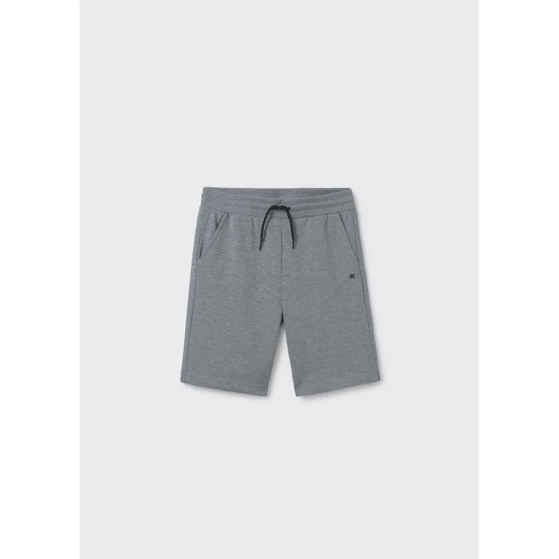 GREY FLEECE SHORTS BASIC / 600-058