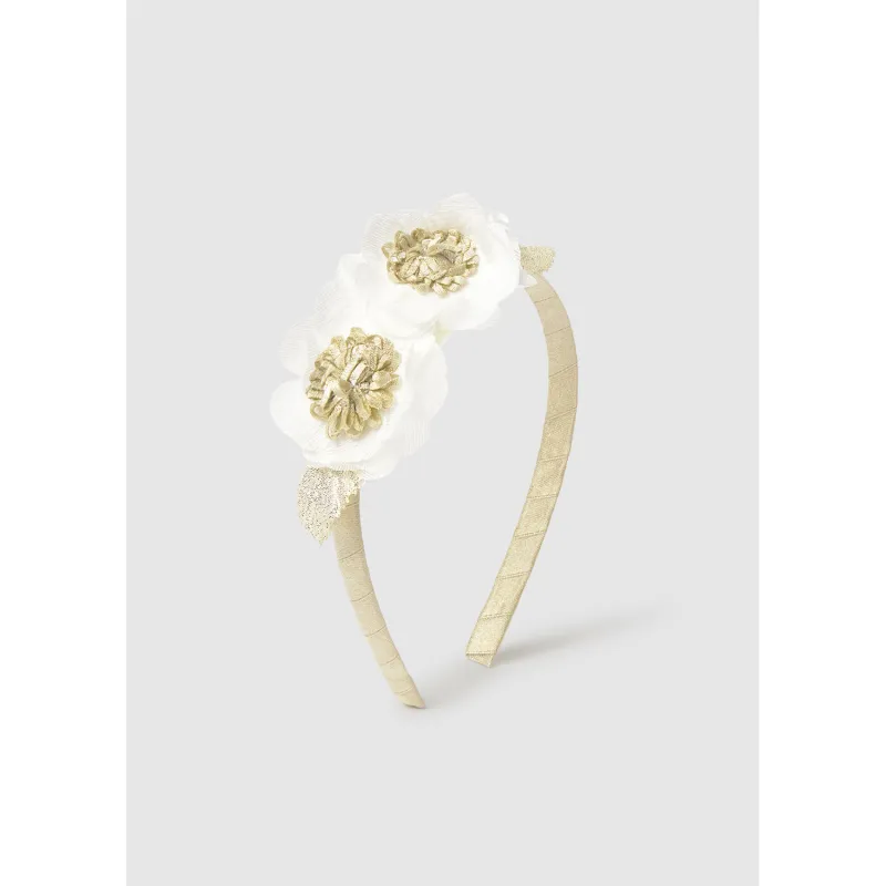CHAMPAGNE FLOWER HEADBAND / 10-888-023