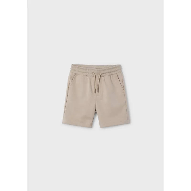 TAN FLEECE SHORTS BASIC / 611-079