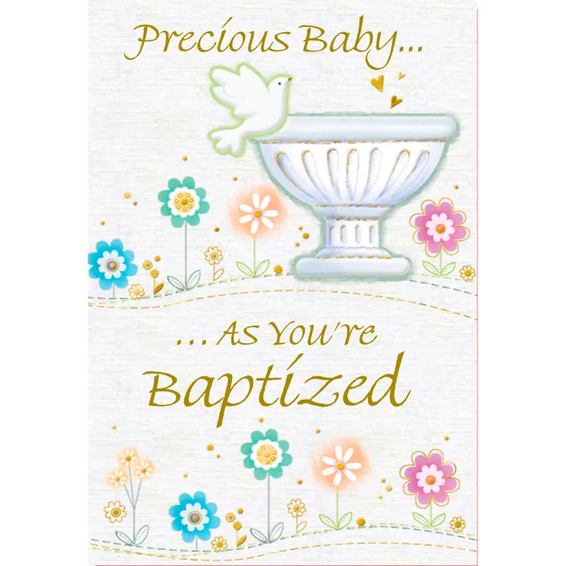 BAPTISM GREETING CARD / GOF-86674