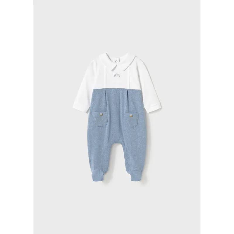 BLUE & WHITE SLEEPER 2 POCKETS / 1704-090