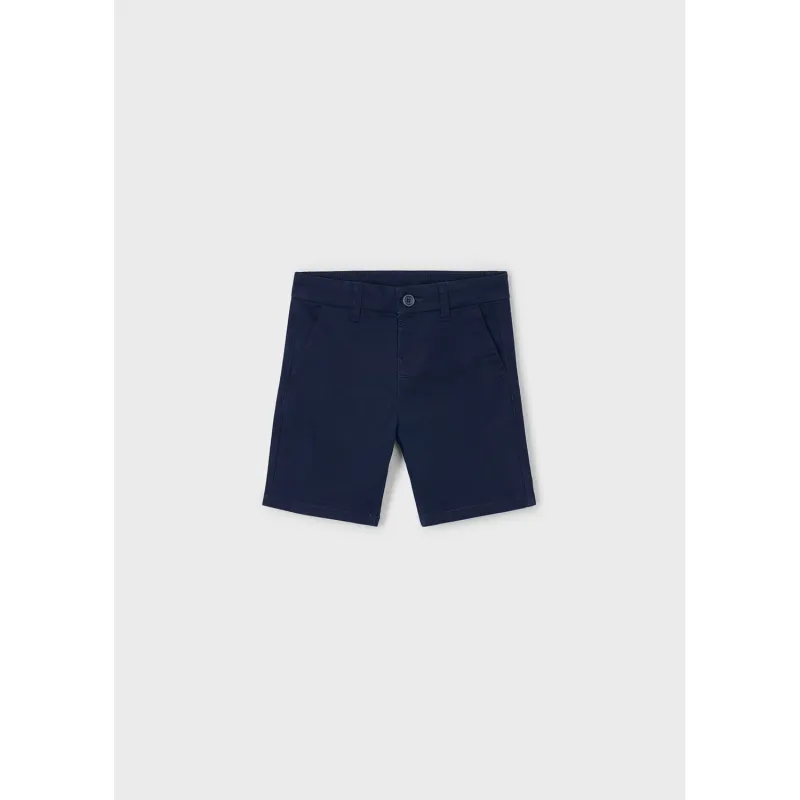 NAVY TWILL CHINO SHORTS / 202-039