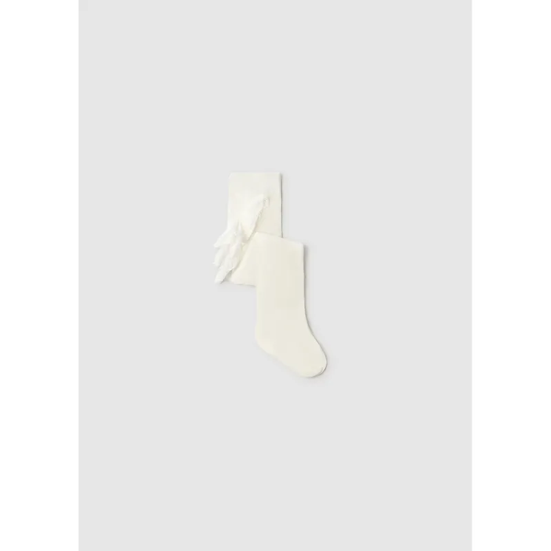 OFF WHITE TIGHT WITH RUFFLE TRIM / 9856-054
