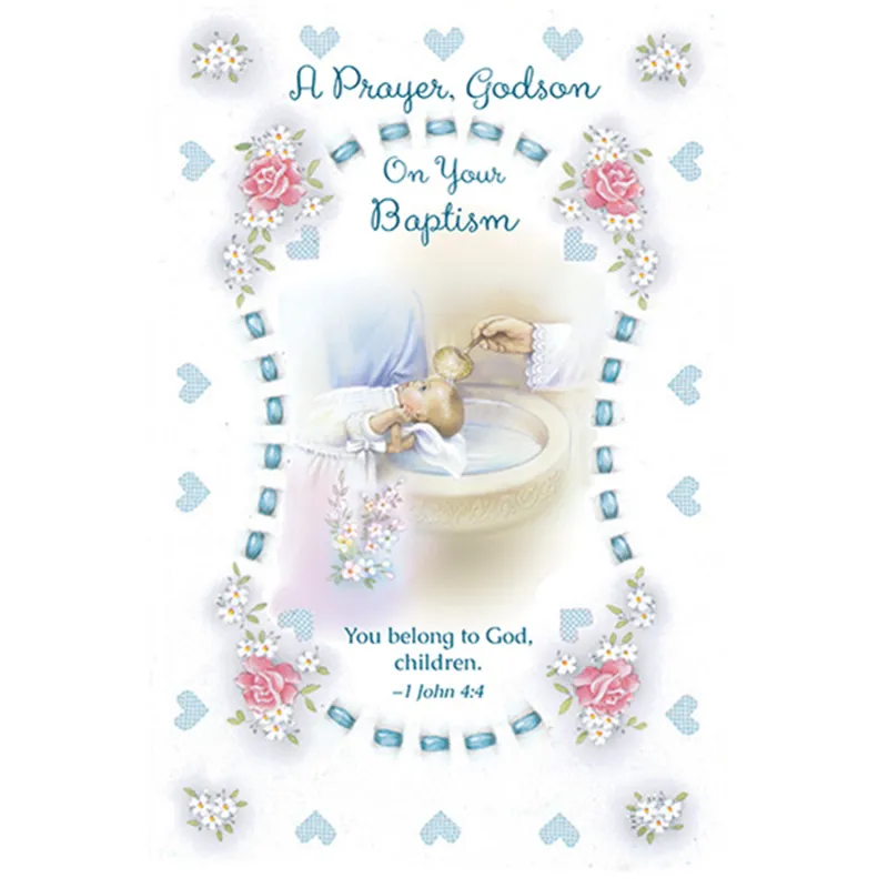 BAPTISM GREETING CARD GODSON / GOF-86916