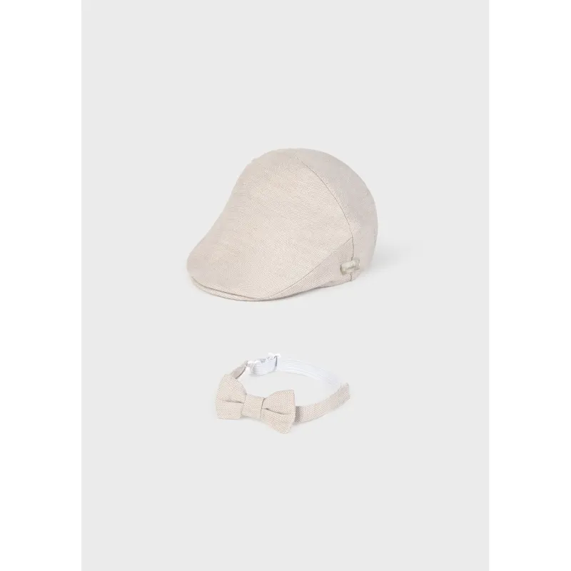 DARK BIEGE FLAT CAP & BOWTIE / 5879-092