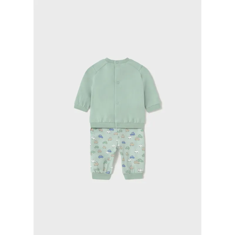 GREEN PANT SET CAR PRINTED PANT / 1612-063A