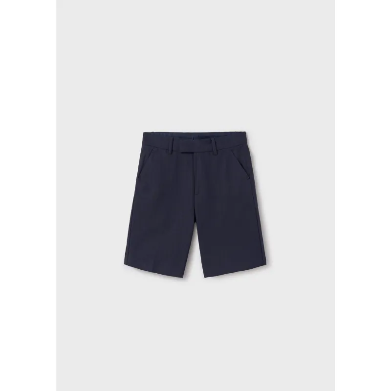 NAVY BERMUDA SHORT CHINO TAILORING / 6202-070
