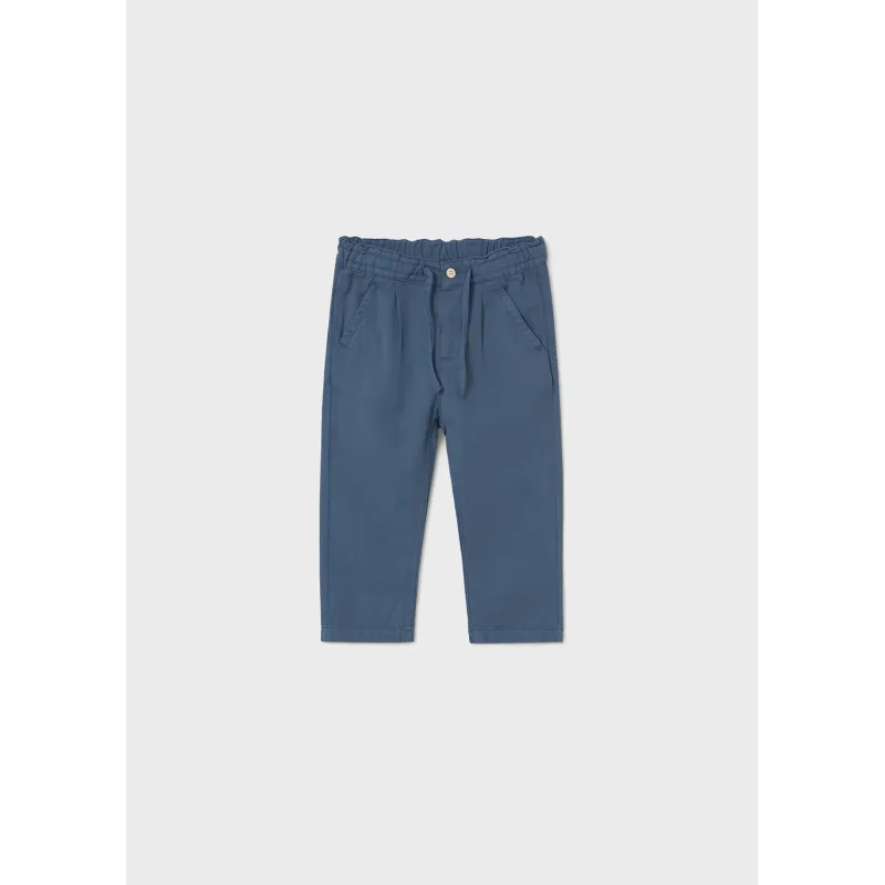 BLUE LINEN PANT CHINO RELAXED FIT / 1580-081