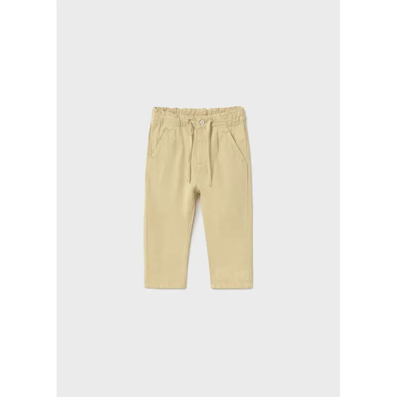 BEIGE LINEN PANT CHINO RELAXED FIT / 1580-080