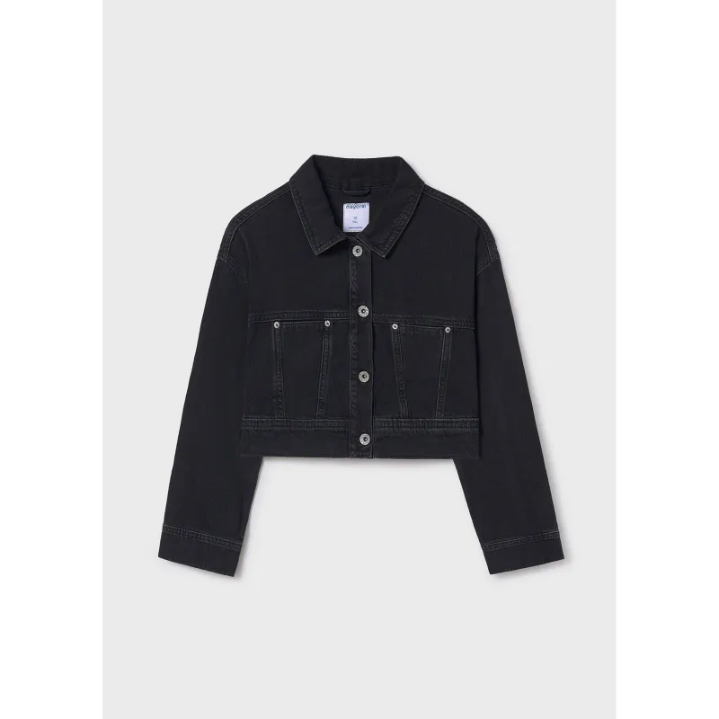 BLACK JEAN JACKET / 6405-069