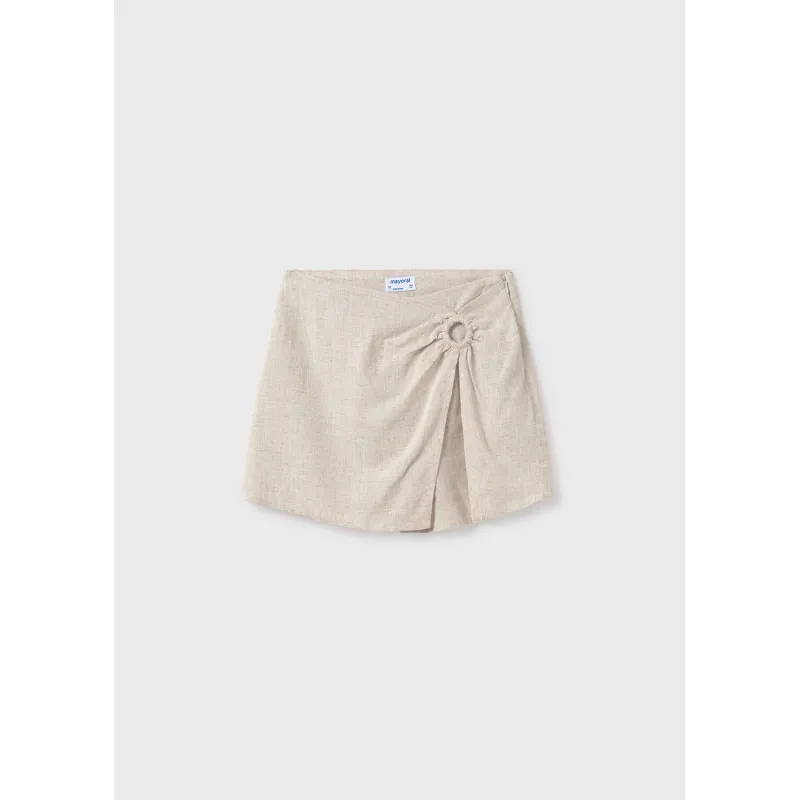 LINEN BEIGE SKORT / 6972-015