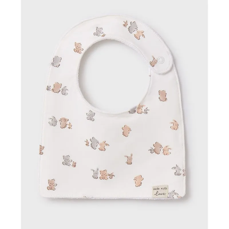 OFF WHITE BIB BUNNY & BEAR PRINT SQUARE / 9876-049