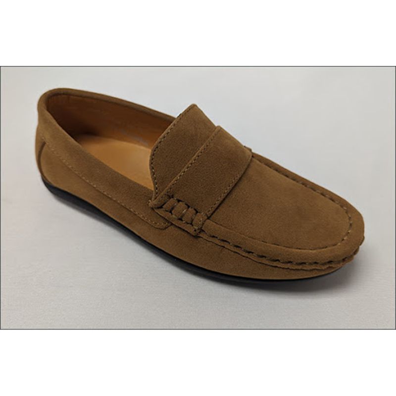 SHOE TAN / COGNAC SUEDE SLIP ON / MCFT247