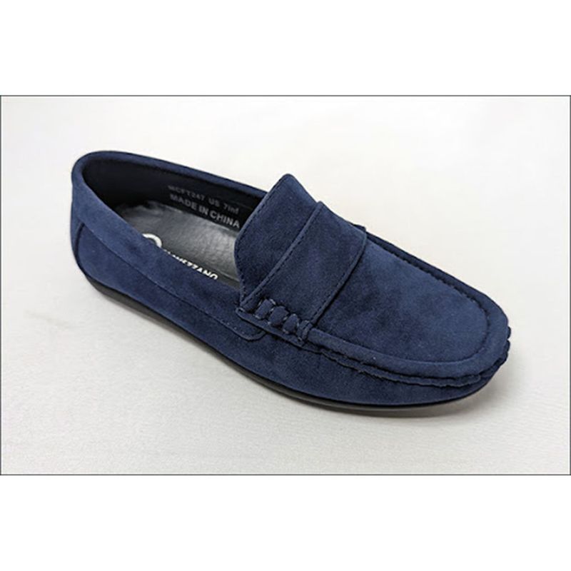 SHOE NAVY SUEDE SLIP ON / MCFT247
