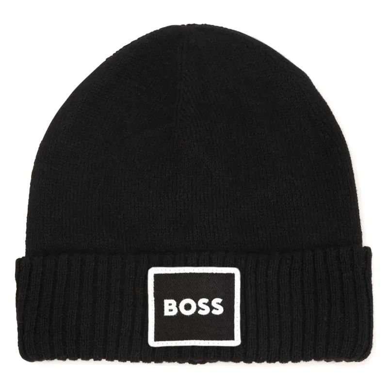 BLACK PULLON HAT / J01145-09B