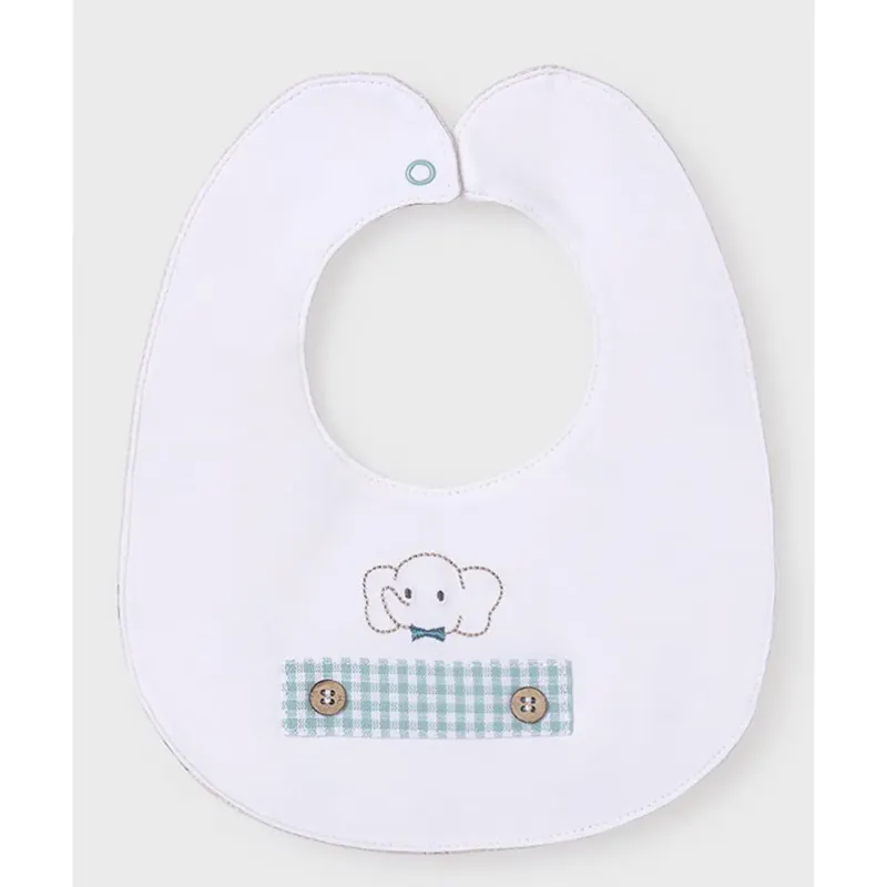 BIB REVERSIBLE WHITE & BEIGE AIR BALLOON PRINT / 9408-070