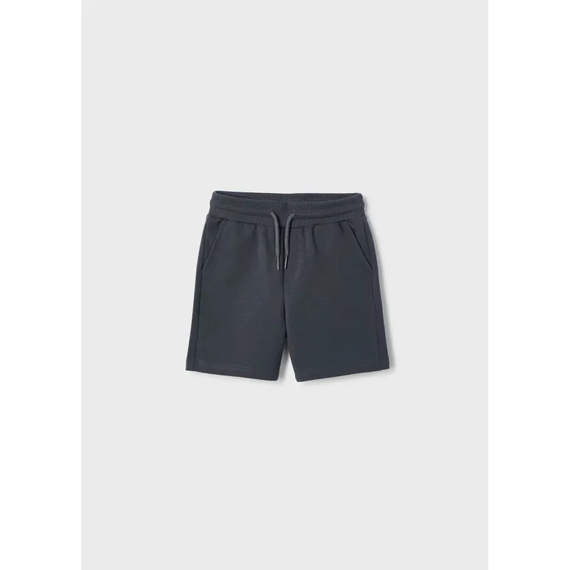 CHARCOAL FLEECE SHORTS BASIC / 611-077