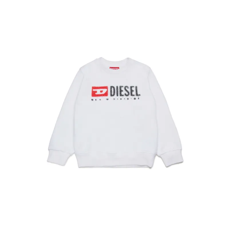 WHITE SWEATTOP BLACK LOGO SDROPS / J02483-KYAZ3-K100