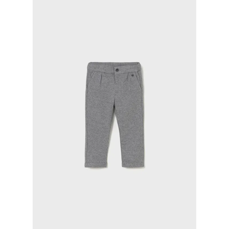 GREY SMALL PRINT PANT CHINO TAILORING / 2511-014