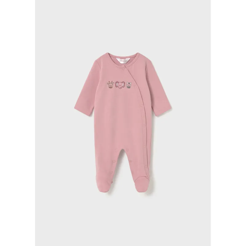 PINK SLEEPER SIDE CLOSURE ANIMAL EMBRODIERY / 2703-092