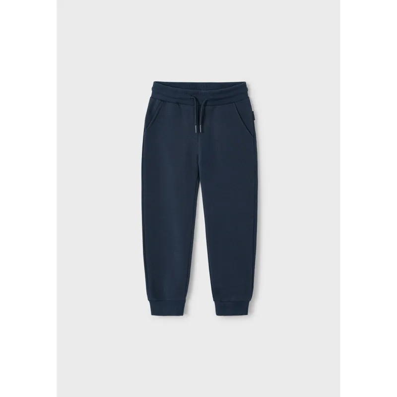 NAVY TRACK PANT FLEECE CUFFED / 725-060