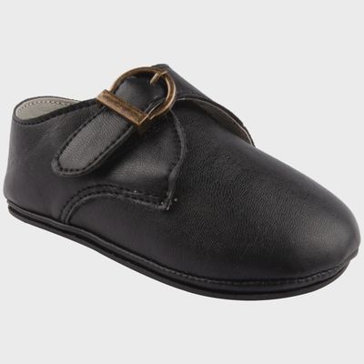 SHOE BLACK IMITATION BUCKLE CLOSURE BABY / MCJF2703