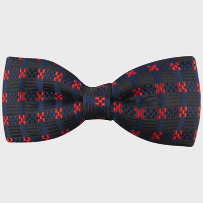 BOWTIE NAVY PINK CROSS STITCH / T72