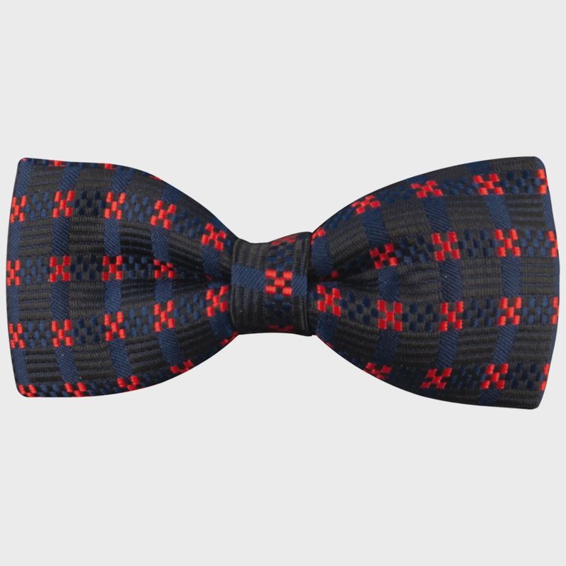 BOWTIE NAVY PINK CROSS STITCH / T72