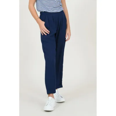 PANT NAVY WOVEN ADJ WAIST / T1227P20