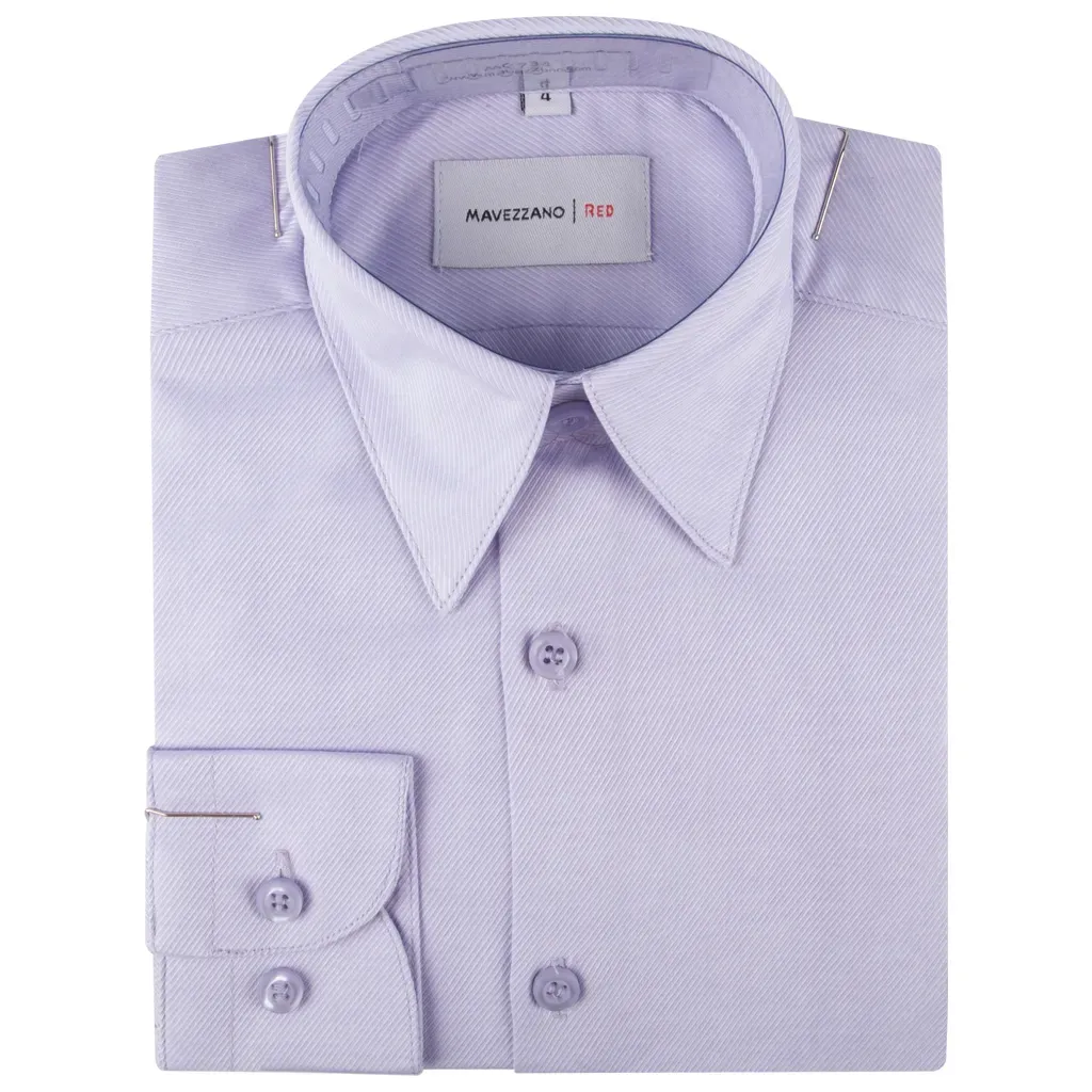 SHIRT LILAC THIN STRIPES TONE ON TONE / MC734
