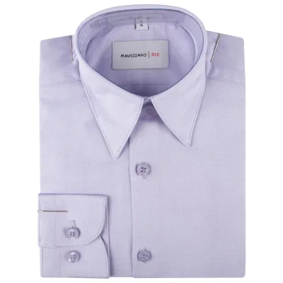 SHIRT LILAC THIN STRIPES TONE ON TONE / MC734