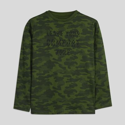 TSHIRT OLIVE CAMOUFLAGE LONG SLEEVE / 7046