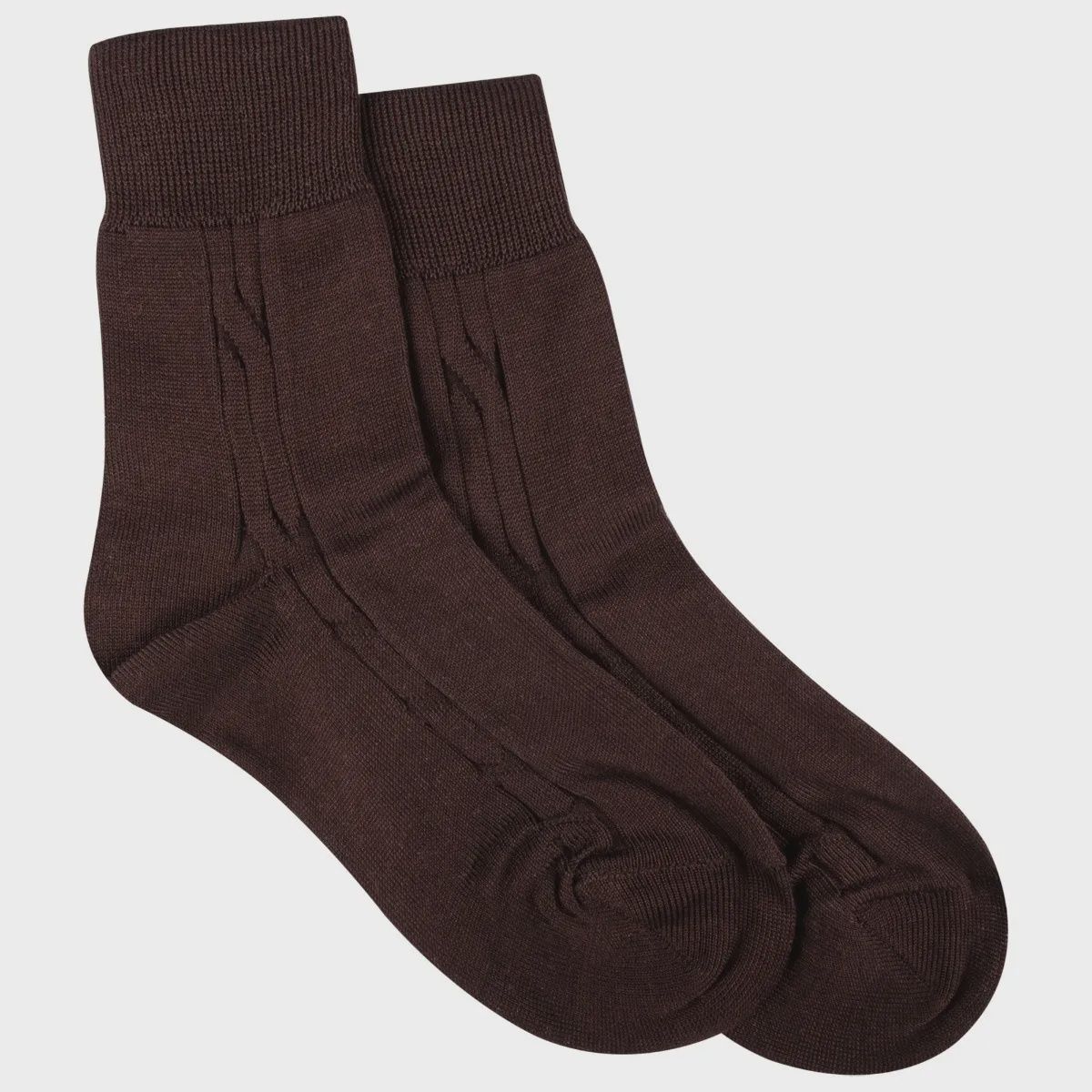 SOCK BROWN COTTON / 2051