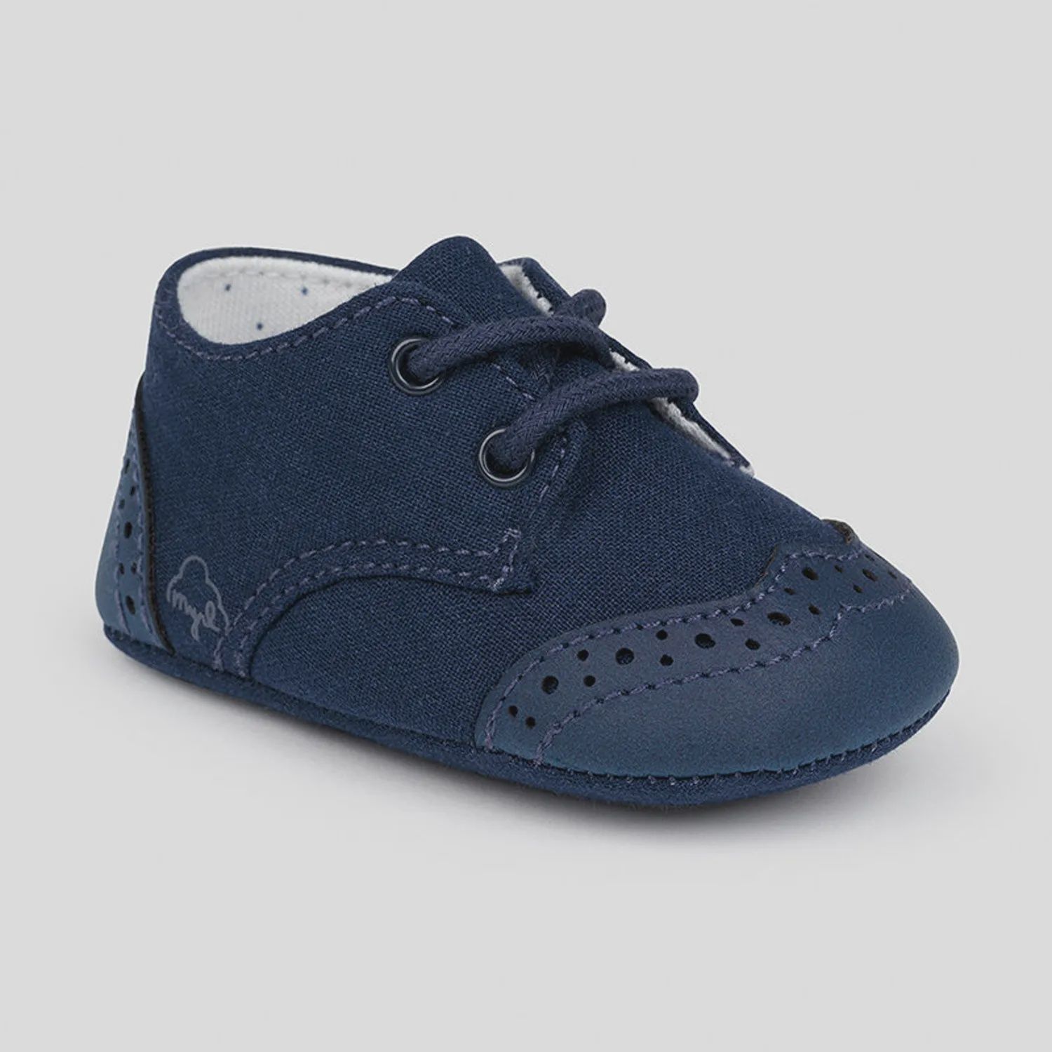 SHOE NAVY MIXED TEXTURE / 9391